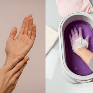 Baño de parafina + masaje de manos